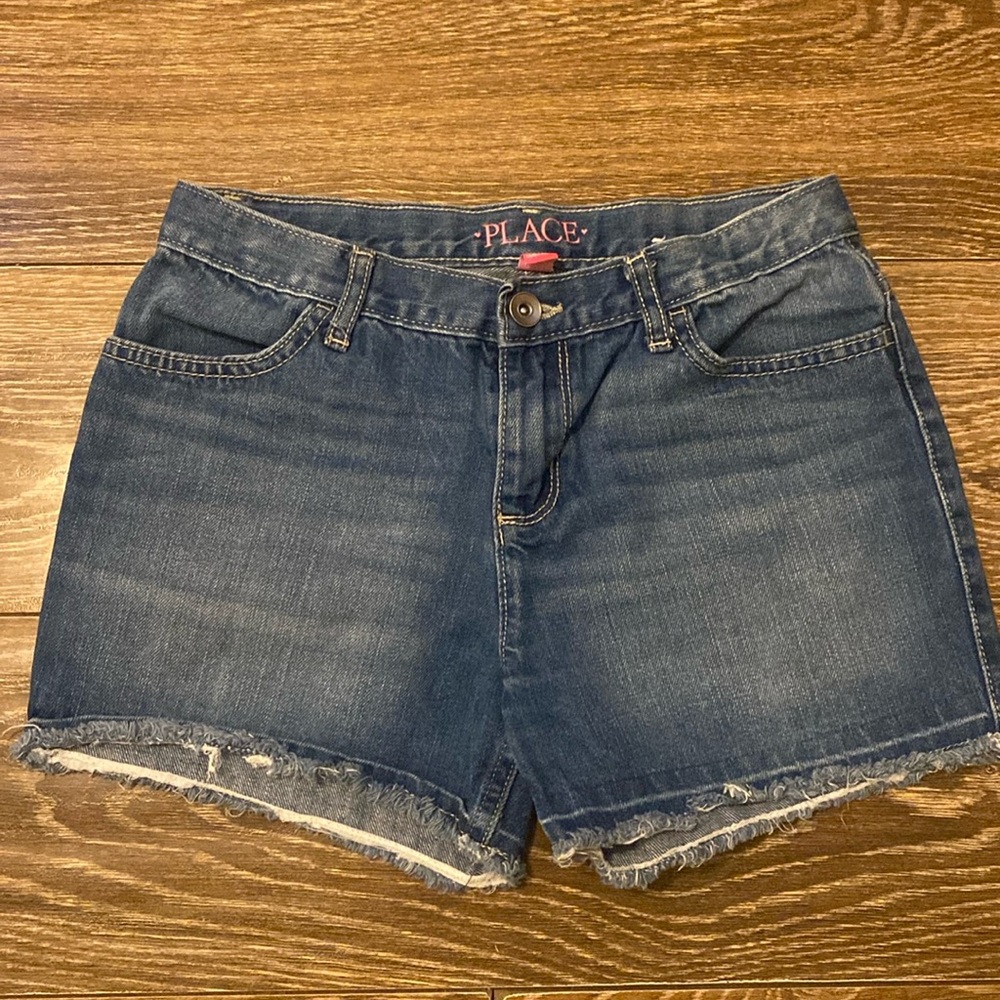 The Girl Children’s Place Blue Washed Jeans Shorts Size 12